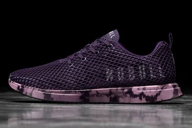 Nobull Tie-Dye Mesh Runner Men's Running Shoes Dark Purple | Australia (TS5791)